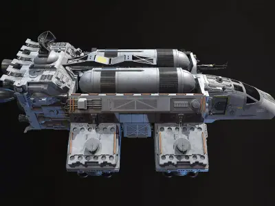 SpaceShip 3D model from CGTrader - Textured