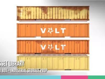 Container Box Industrial Storage Prop 3D model