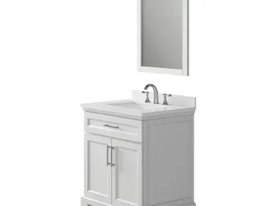 OVE Felix 30 Vintage Grey Vanity 3D model