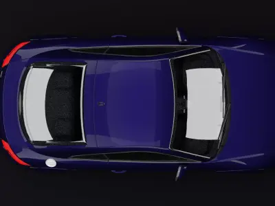 Audi TT Dark Blue 3D model
