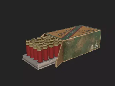 Bullet D Model 001 Low-poly 3D model