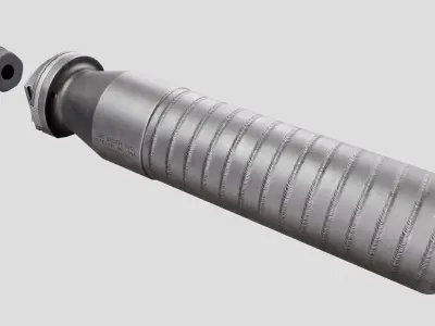 Sig Sauer SRD762 Suppressors Low-poly 3D model