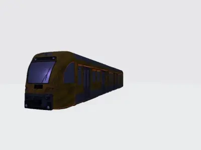 Apocalyptic Tram 1372 3D model