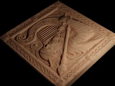 Bragi CNC 3d Print High Relief Sand Casting 3D print model