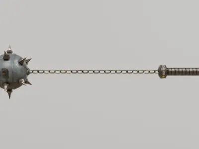 Flailing Spike Rigged 3D model