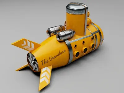 submarine toy 3D model buy