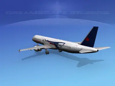 Airbus A321 Air Canada Eagle 3D model