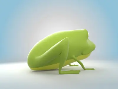 Cartoon Frog 3D model