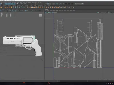  FIREARM FOR LOW POLY GAME Low-poly 3D model