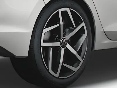 VW Golf Style 2021 wheel 3D model