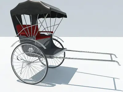 Rickshaw 3D model buy