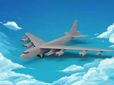 Boeing B-52 Stratofortress 3D print model
