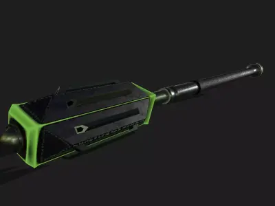 Game Ready necrotic mace Low-poly 3D model