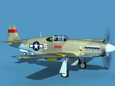 North American A-36A Apache V09 USAAF 3D model