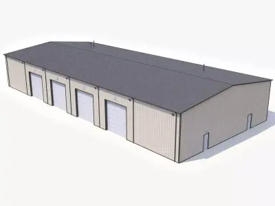 Industrial Building 54 PBR Low-poly 3D model