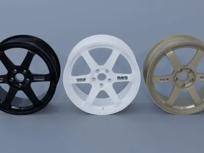 Volk Racing TE37 3D model
