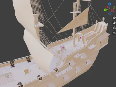 Pirate Ship 3D model by jacksonjsoong