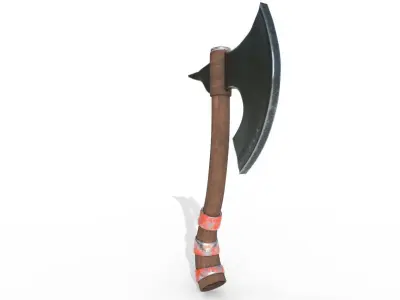  Axe old Low-poly 3D model