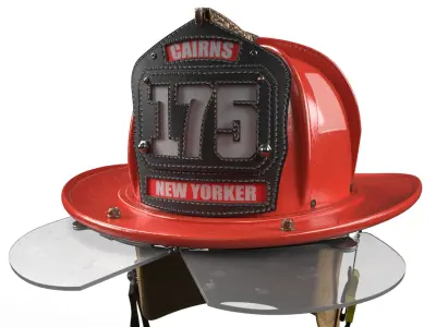  Cairns N5A Firefighting Leather Helmet Red 