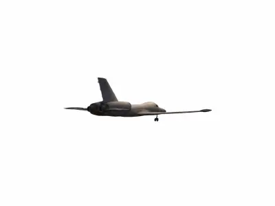 Plane Commercial Jet Flying 3d Model 3D model