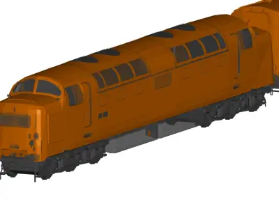 train 3D model shop