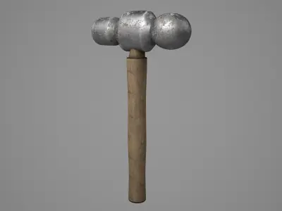Ball Hammer Low-poly 3D model