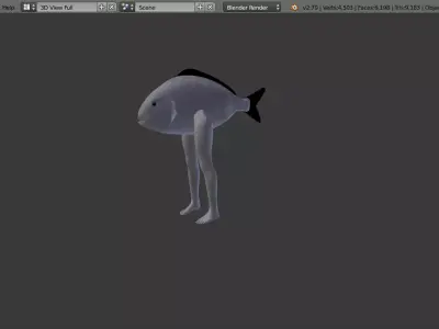 sexy fish Free low-poly 3D model