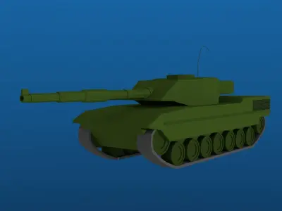 Low-Poly Tank Low-poly 3D model