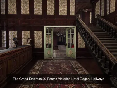  Victorian Manor-Mansion-Hotel-House-Castle Collection 3D Model Pack