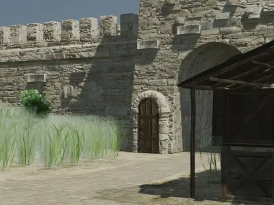 Walled Town 3D model