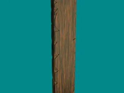 Planks with Procedural materials Free low-poly 3D model