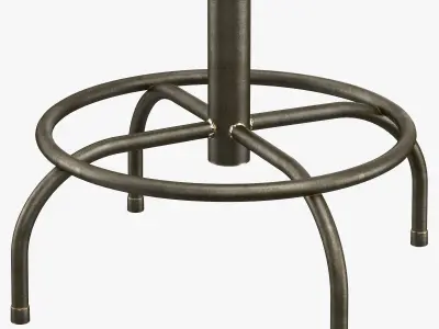 Horeca bar stool 3D model