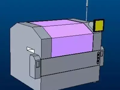 SMT screenprint machine Free low-poly 3D model