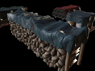 Warehouse - Stored Game Ready PBR Assets Low-poly 3D model