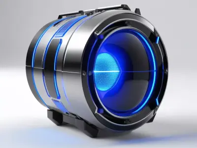 Futuristic Energy Core Power Cell 3D model