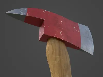 Fireaxe - Gameready Asset Low-poly 3D model