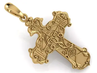 CROSS PENDANT CR134 3D print model