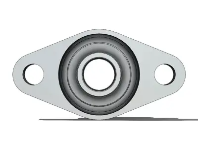 Unidade de Rolamento UCFL 205 Bearing Unit 3D model