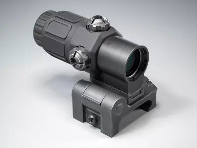 Eo Tech Megnifier Low-poly 3D model
