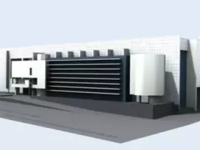 Macba museum Free 3D model