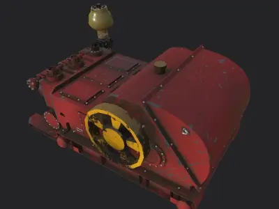 Mud Pump High-Detail Game-Ready for Unreal Engine And Unity Low-poly 3D model