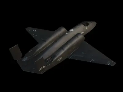 A14-A Wild Wolf Low-poly 3D model