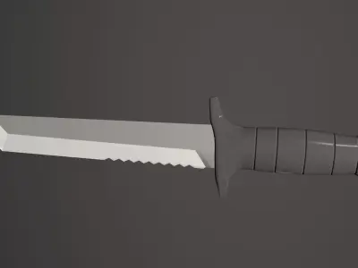 Samurai Knife 3D model