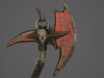 Fantasy AX Low-poly 3D model