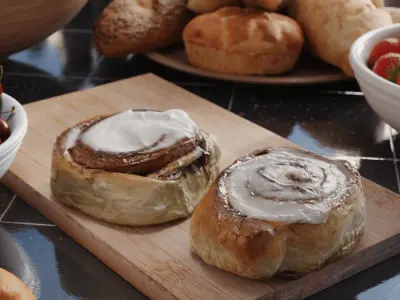  Cinnamon Roll Models  buy