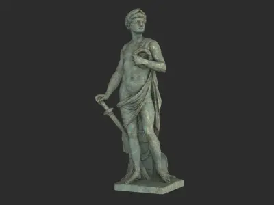 Roman Imperator - Bronze Low-poly 3D model