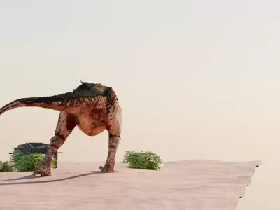 Dinosaur Scene Environment 3D model