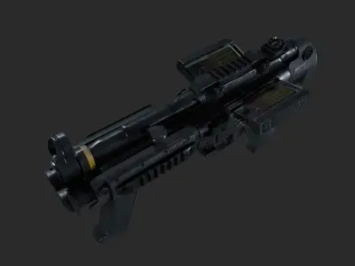 VPR  gun Low-poly 3D model