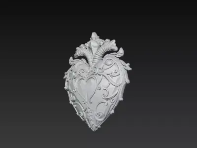 Magic heart 3D model