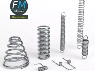Hardware springs 3D model